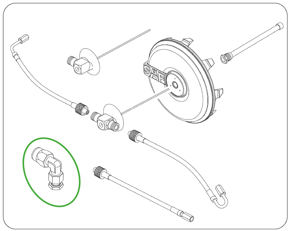 Racor conector auto inflado