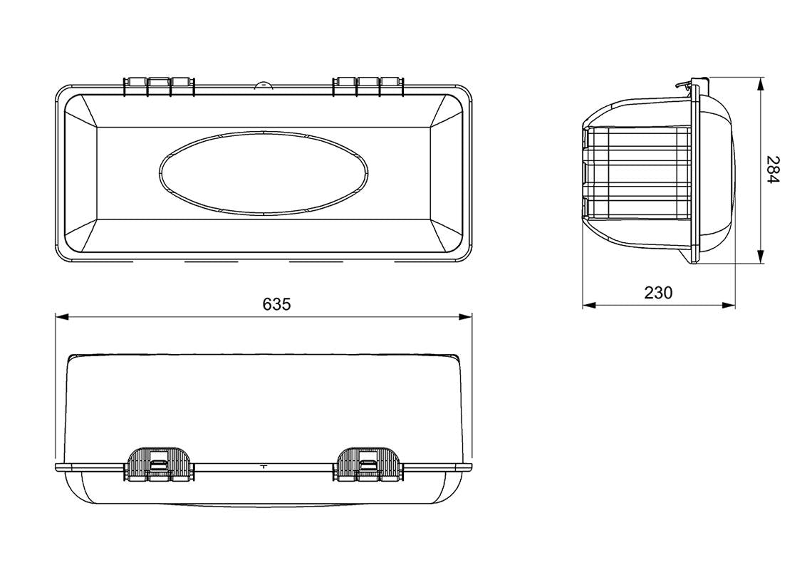 Caja de extintor de 6kg.