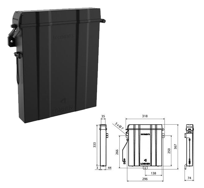 Portadocumentos rectangular