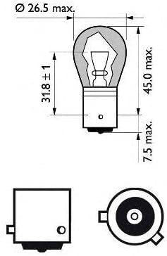 Lámpara automoción PY21W