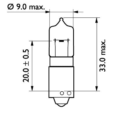 Lámpara automoción H21W