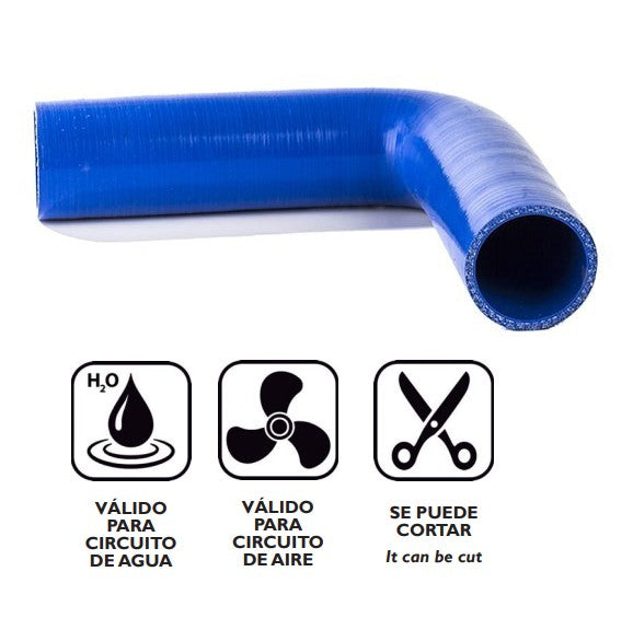 Codo tubo de silicona