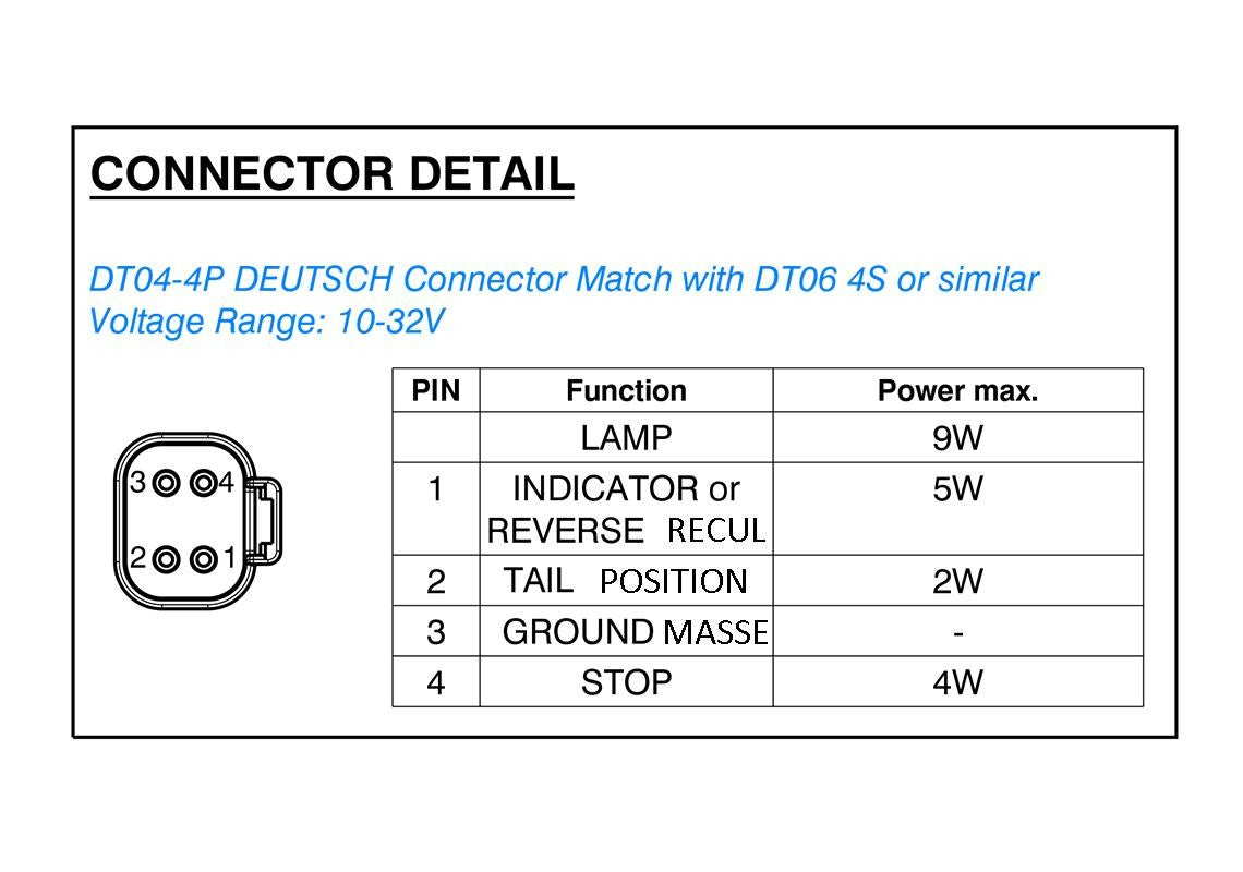 Piloto trasero LED