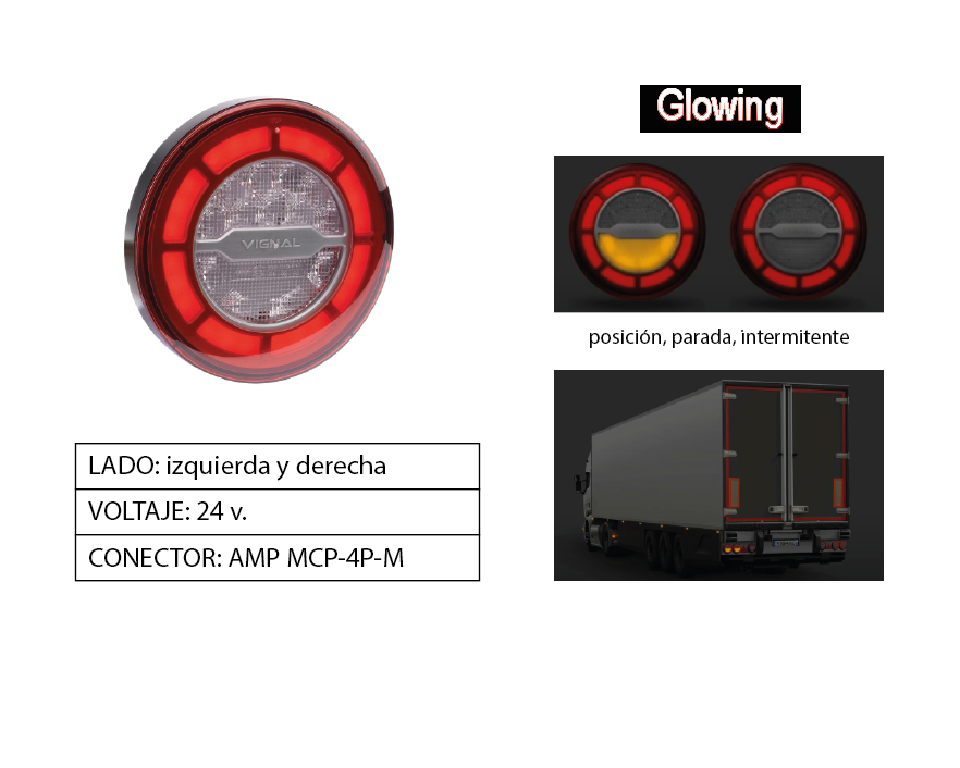 Piloto trasero LED
