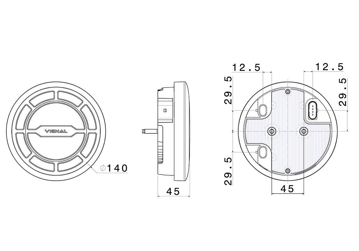 Piloto trasero LED