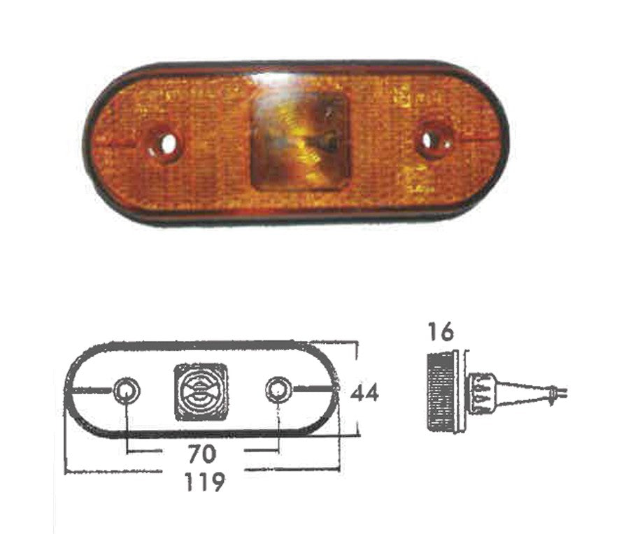 Piloto de posición LED - lateral