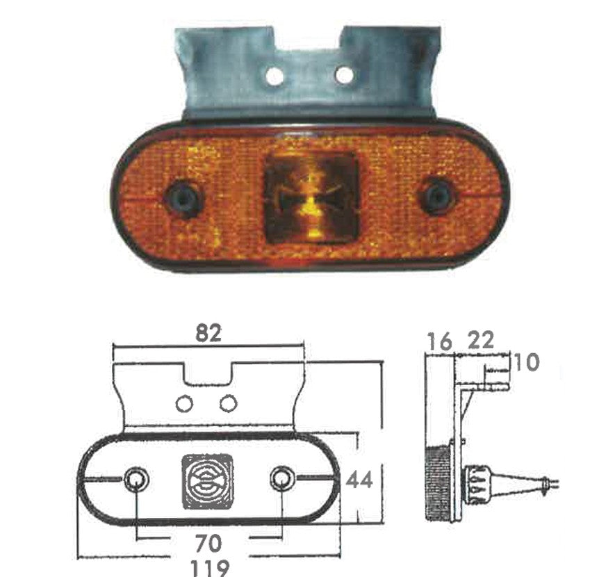 Piloto de posición LED - lateral