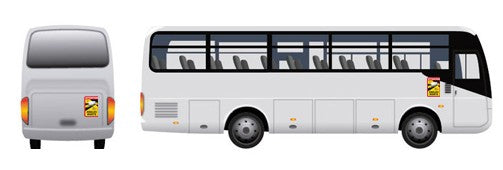 Placa indicativa Bus