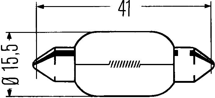 Lámpara automoción C10W