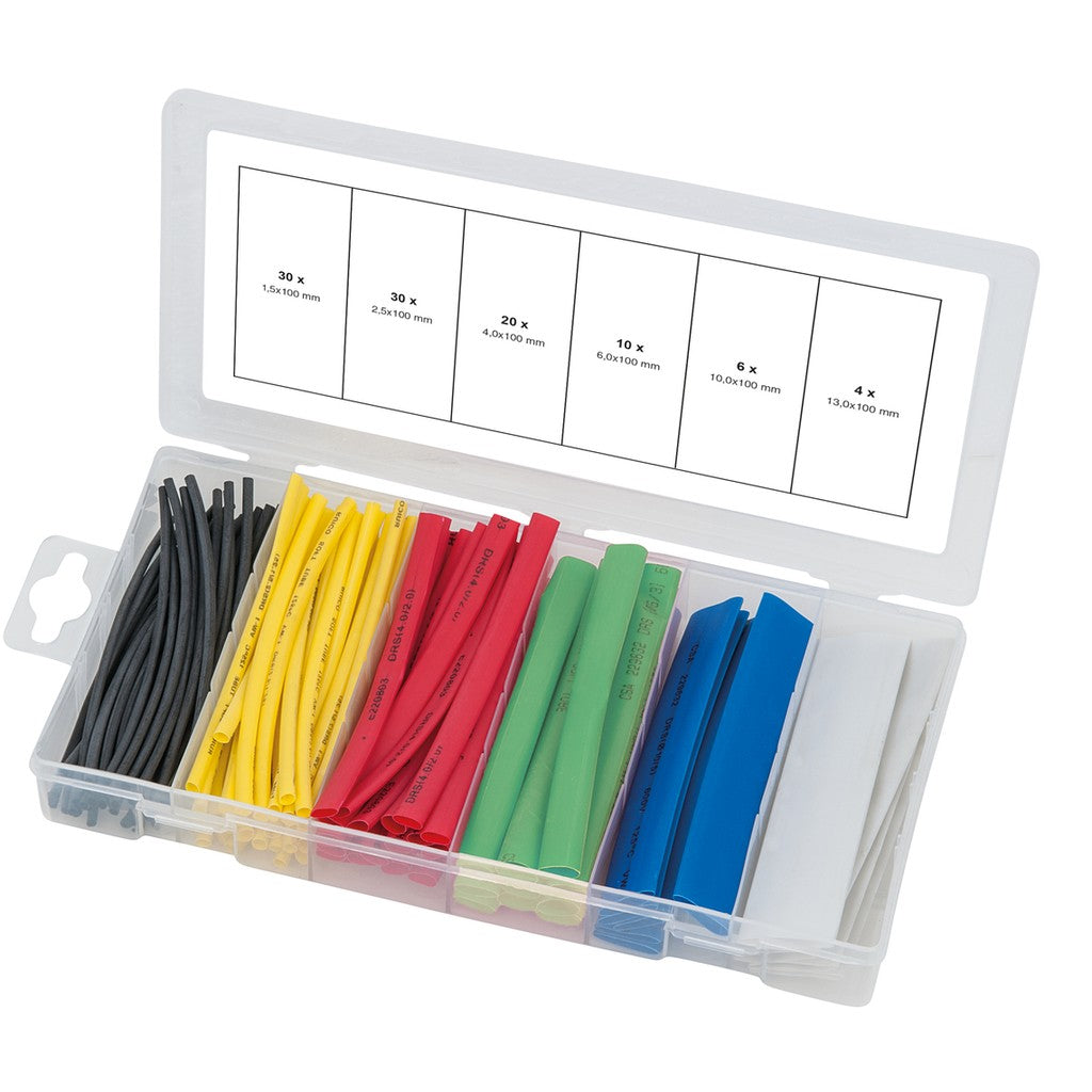 Caja con surtido fundas termorretráctiles colores