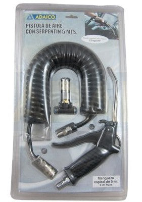 Pistola de aire con serpentín