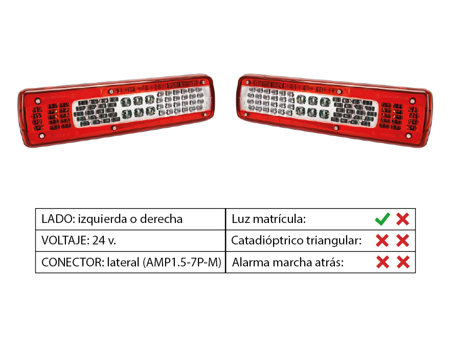 Piloto trasero LED