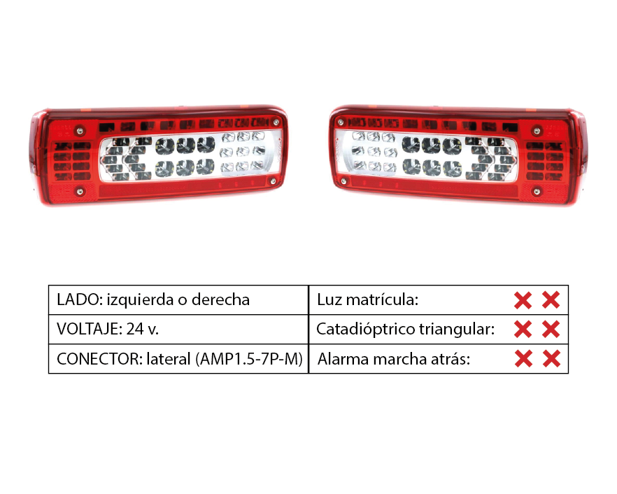 Piloto trasero LED