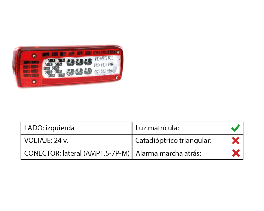 Piloto trasero LED