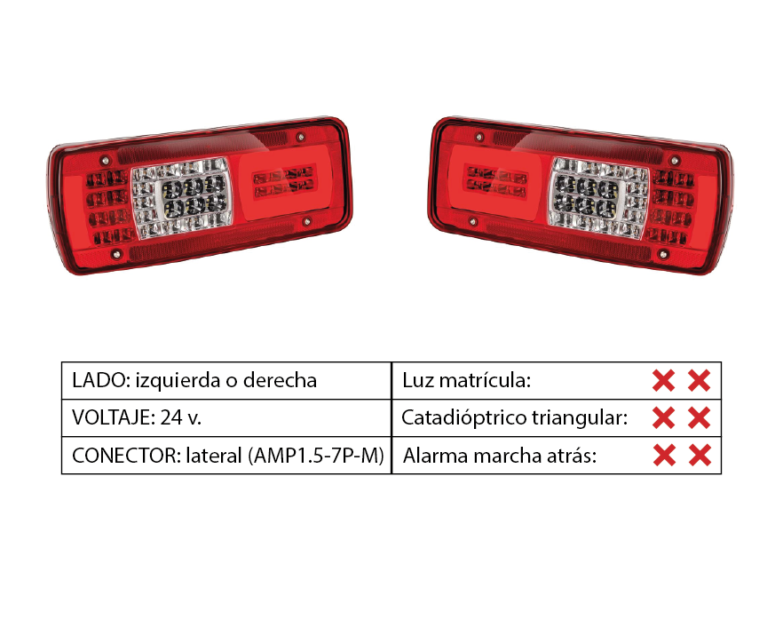 Piloto trasero LED