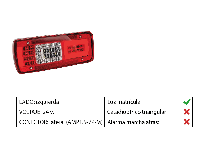 Piloto trasero LED
