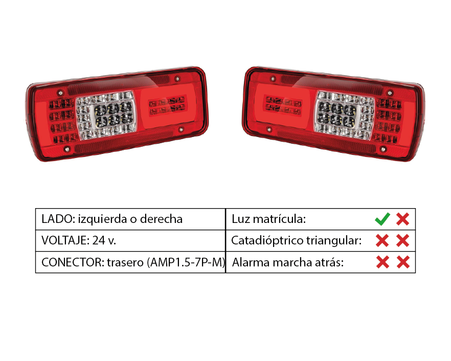 Piloto trasero LED