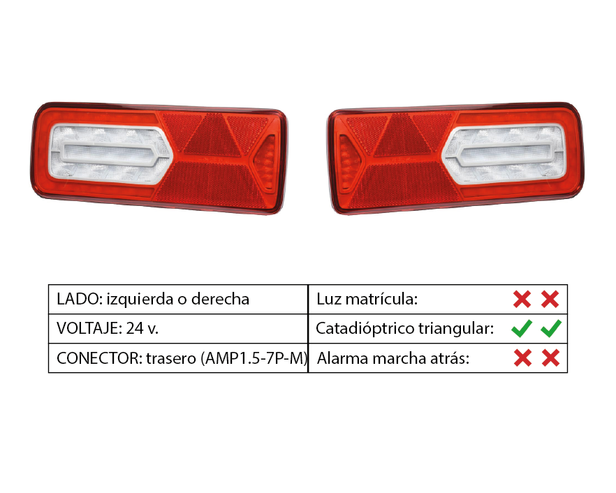 Piloto trasero LED