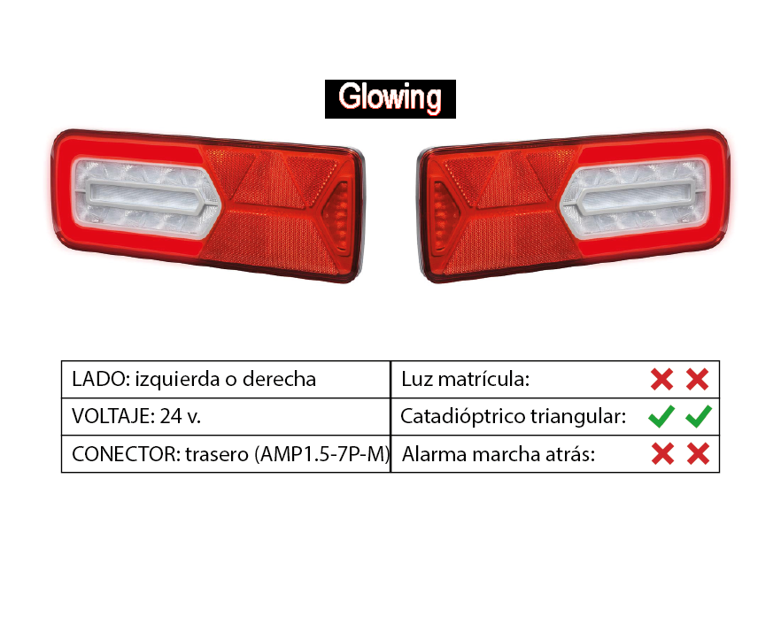 Piloto trasero LED