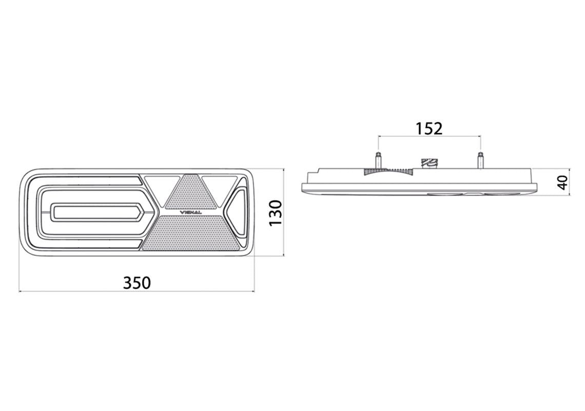 Piloto trasero LED