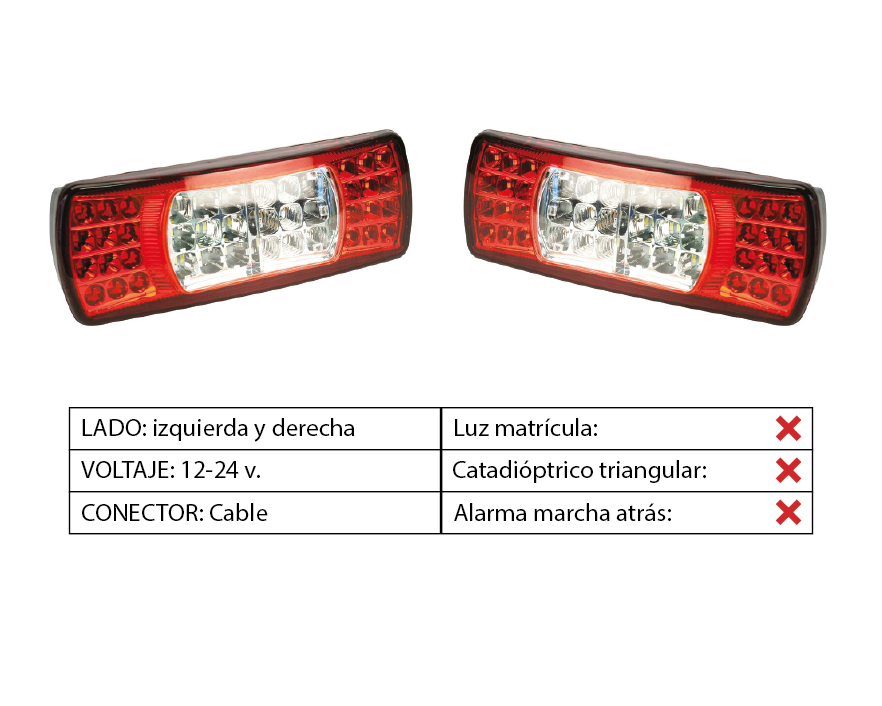 Piloto trasero LED