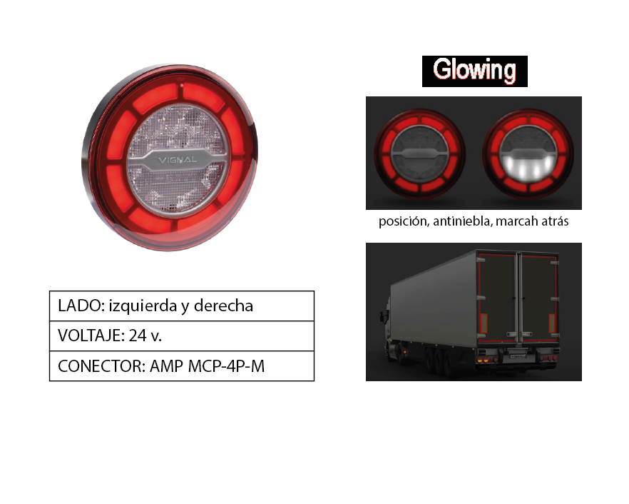 Piloto trasero LED