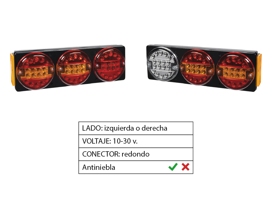 Piloto trasero LED