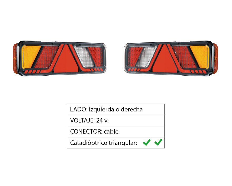 Piloto trasero LED