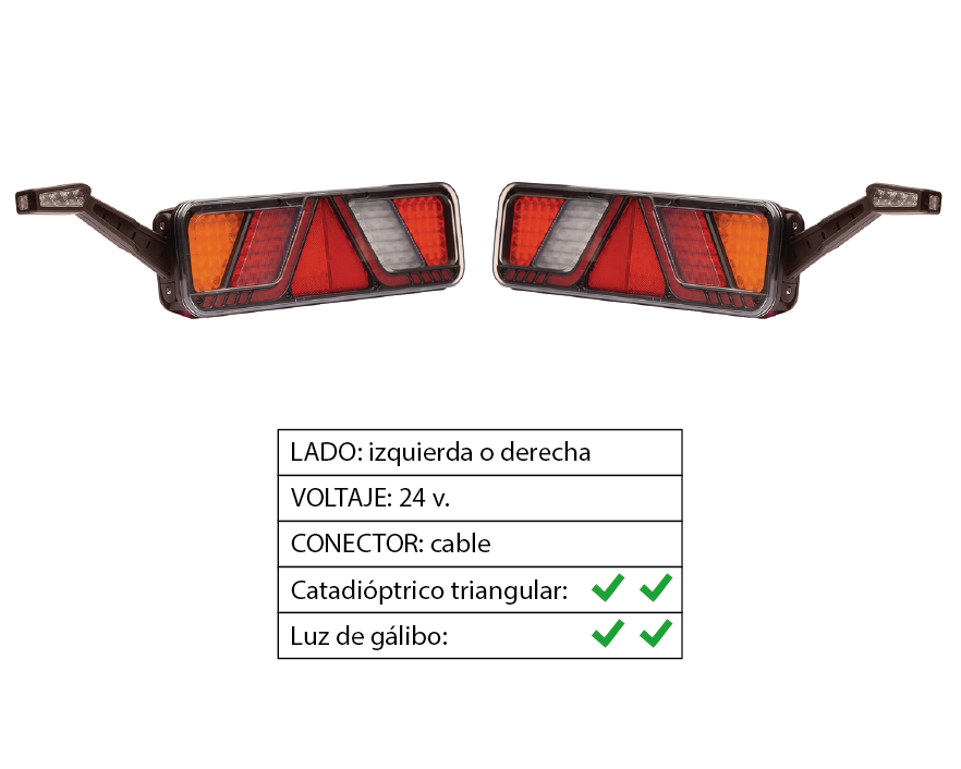 Piloto trasero LED