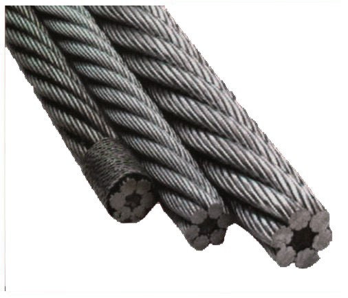 Rollo cable de acero 6x7