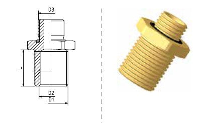 Racor pasamuro M-M/H