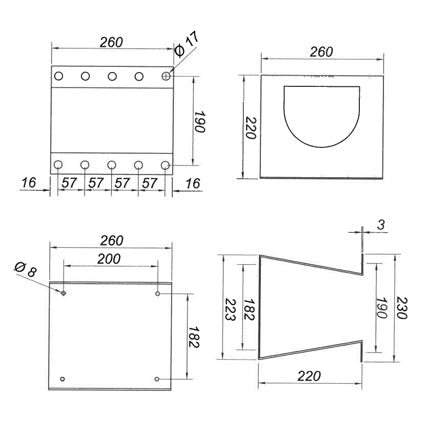 Soporte para caja de extintor