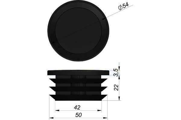 Tapa para tubo guardabarros
