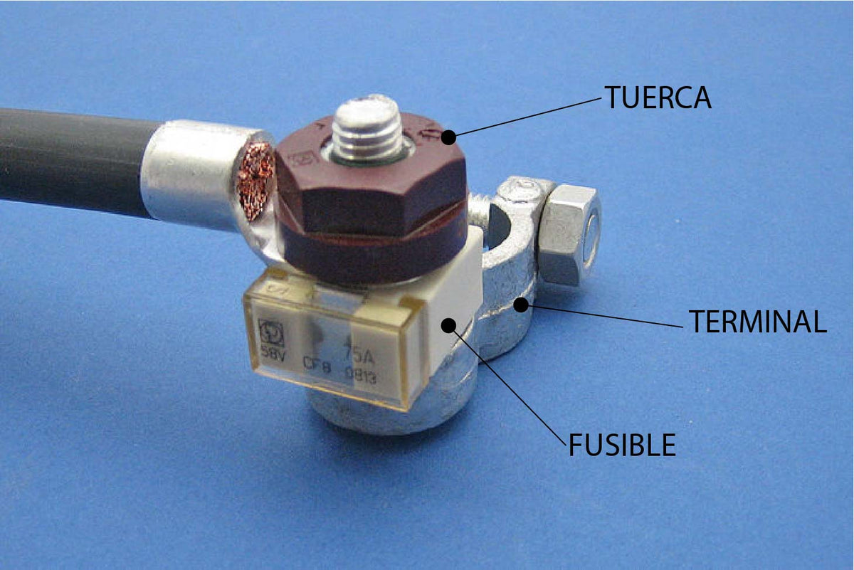 Tuerca para fusible borne